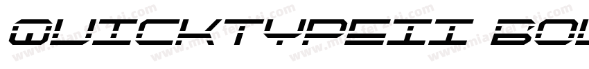 QuickTypeII Bold字体转换